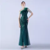Plus Size Women Sequin Formal Party Evening Dress