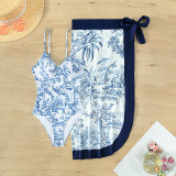 One-Piece Swimsuit For Women Tight Fitting Slim Fit Fs Hard Bag Sunscreen Long Skirt Two-Piece Hot Spring Swimsuit