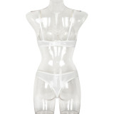 Women's Mesh See-Through Straps Two-Piece Sexy Lingerie Set