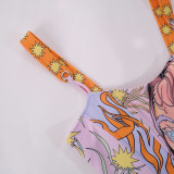 Women Summer Printed Waist Camisole Top
