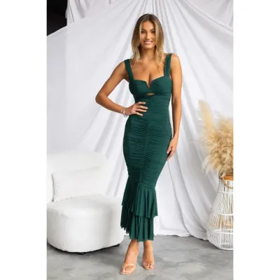 Spring Summer Holidays Straps Slim Fishtail Party Dress