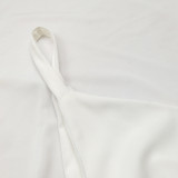 Sexy V-Neck Black And White Patchwork Straps Slit Dress
