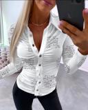 Women long sleeve printed shirt
