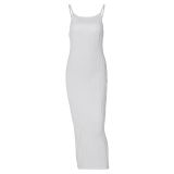 Women's Summer Straps Fashionable Sleeveless Slim Long Dress For Women