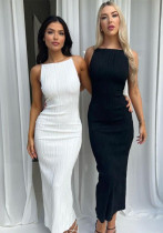 Women's Summer Straps Fashionable Sleeveless Slim Long Dress For Women