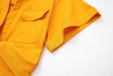Summer Stretch Linen Blend Multicolor Short Shirt For Women