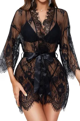 Women Lace Dress Sexy Lingerie Set