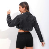 Women's Fashion Denim Short Jacket