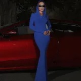 Women Autumn Solid Hooded Long Sleeve Dress
