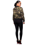 Fashion Women's Long Sleeve Camouflage Jacket