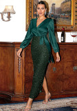 Women's Luxury Bodycon Fishtail Formal Party Chic Evening Dress