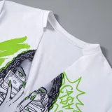 Women Sexy Deep V Printed Short Sleeve Crop T-Shirt