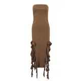 Summer strapless jellyfish sashes sexy dress women's clothing