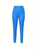Casual Tight Fitting Letter Printed Trousers Yoga Pants