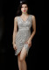 Plus Size Women Sequin Formal Party Midi Evening Dress