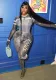 Women Autumn and Winter Print Long Sleeve Top and Pant Casual Two-piece Set