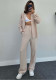 Women autumn long-sleeved shirt and high-waisted Pant two-piece set