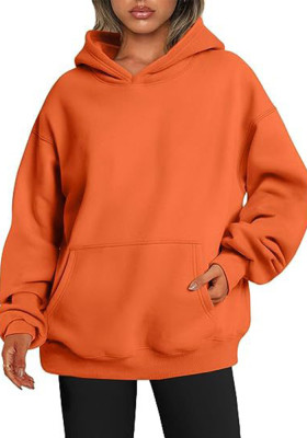 Women's Autumn Solid Color Long Sleeve Oversized Loose Hoodies