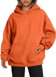 Women's Autumn Solid Color Long Sleeve Oversized Loose Hoodies