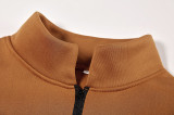 Women Casual Zipper Long Sleeve Sports Top