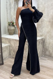 Autumn Chic Women's Patchwork High Waist Women's Jumpsuit