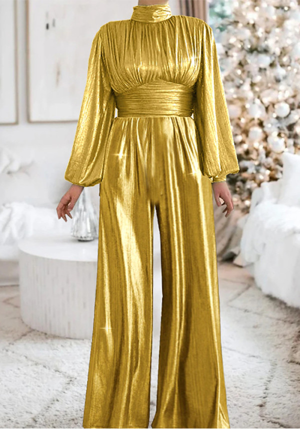 Spring And Summer Flash Mid-Waist Chic Career Jumpsuit