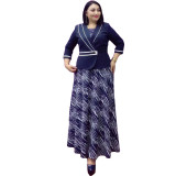 African Women Clothing Plus Size Women Clothing Chic Career Career Jacket Dress Two Piece Set