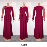 African Women Long Sleeve Formal Party Maxi Dress