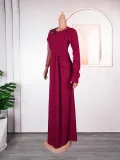 African Women Long Sleeve Formal Party Maxi Dress