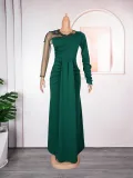African Women Long Sleeve Formal Party Maxi Dress