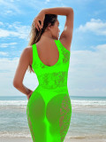 Sexy Jumpsuit Lingerie Sexy Temptation Hollow Transparent One-Piece Mesh Bodystockings
