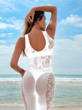 Sexy Jumpsuit Lingerie Sexy Temptation Hollow Transparent One-Piece Mesh Bodystockings