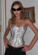 Autumn Sexy Lace-Up Slim Waist Strapless Top Chic Sparkling Herringbone Waist Vest Women's Clothing