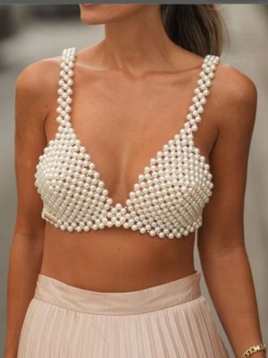 Strapless Sexy Pearl Camisole