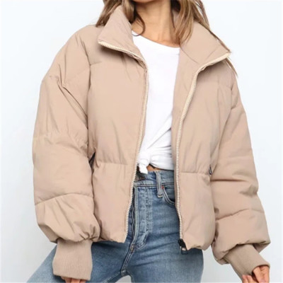 winter clothing women's loose Slim Fit Cotton padded coat short lazy style down jacket