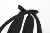 Autumn Women's Sexy Sleeveless Hollow Low Neck Slim High Waist Jumpsuit