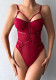Women SolidPatchwork One-piece Sexy Lingerie