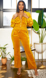 Fashion Casual Velvet Tacksuit Spring Autumn Women's Long Sleeve Hoodies Pants Two-Piece Set