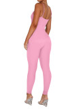 Women Sexy Sleeveless Backless Jumpsuit