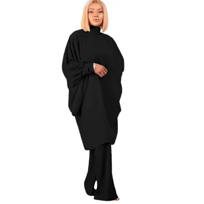 Autumn And Winter Chic Women's Suit Fashionable Baton Loose-Sleeved Shirt Straight-Leg Trousers Two-Piece Set
