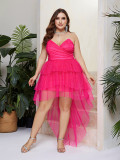 Women's Sexy Strapless Tutu Sweet Plus Size Party Dress