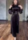 Autumn Belted Plus Size Women's Fashion Pleated Loose Chic Dress