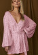 Women Summer Sexy Lantern Long Sleeve Mini Dress