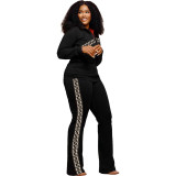 Women's Sports Casual Fashion Two Piece Pocket Tracksuit