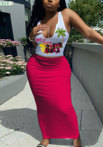 Summer 2 Piece Vest Long Skirt Set