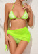 Women Sexy Three-Piece Bikini Two Pieces Swimwear
