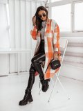 Autumn And Winter Multi-Color Plaid Long Fashionable Shirt Woolen Jacket