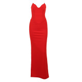 Summer Women's Clothing Fashion Chic Elegant Sexy Slim Strapless Fishtail Dress For Women