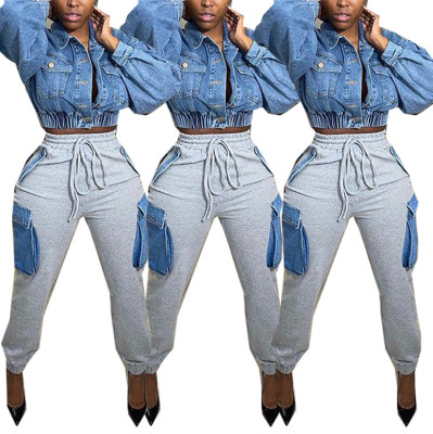 Women's Casual Trousers Street Fashion Style Large Pockets High Waist Cargo Pants