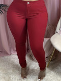 Stretch Tight Trousers Plus Size Women's High Stretch Pencil Pants